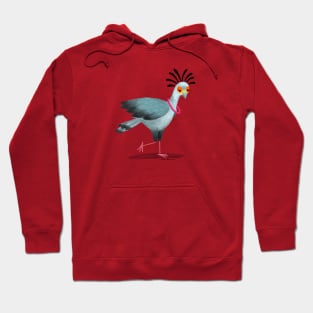 Secretary Bird with necklace Hoodie